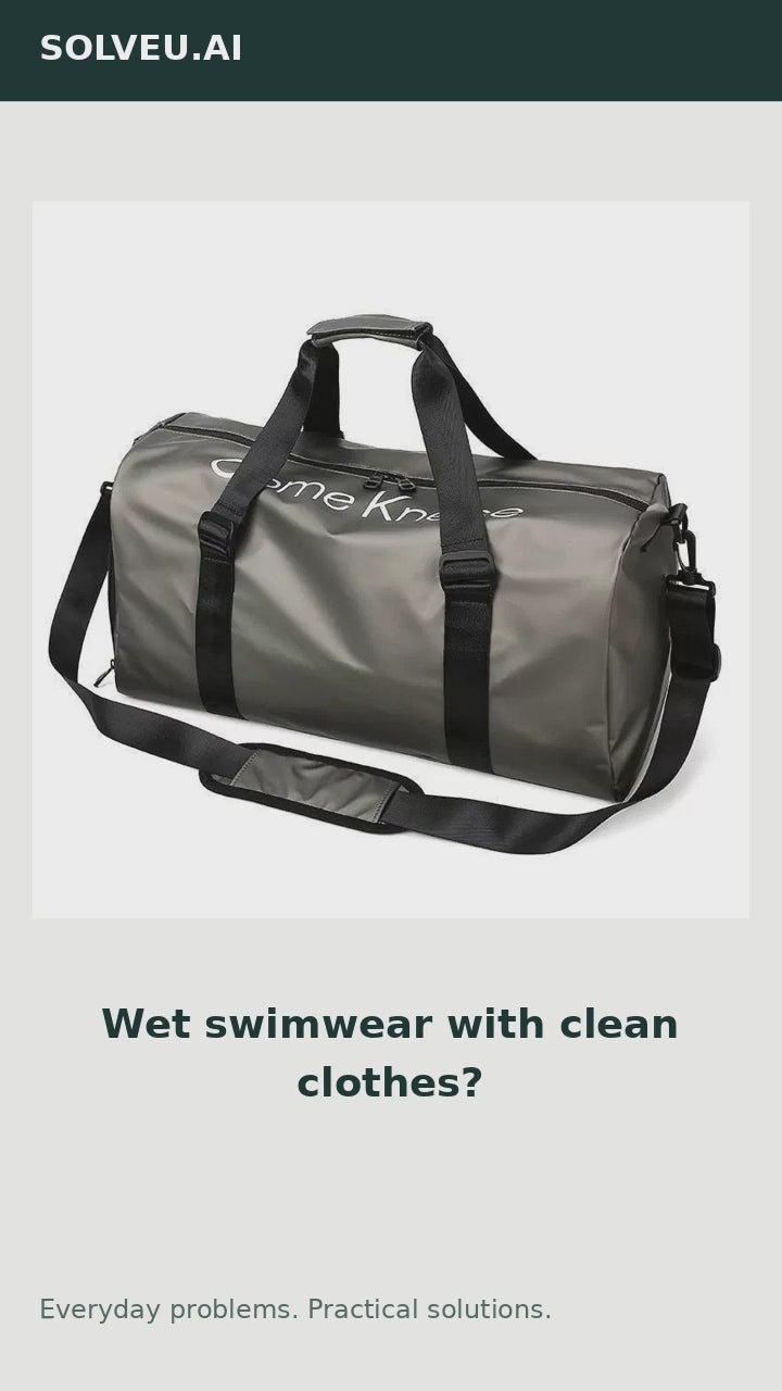 Wet-Dry Gym & Travel Bag | 20–35L — everyday problem and solution
