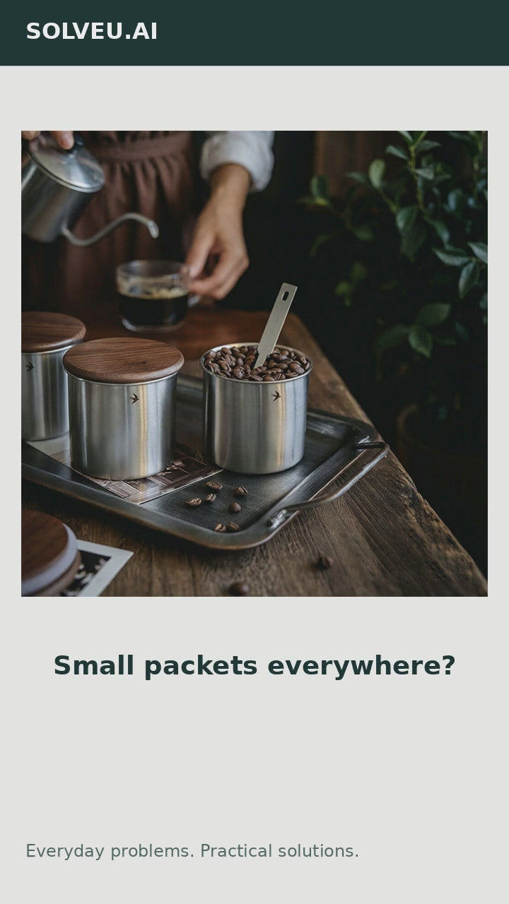 Stainless Steel Tea & Matcha Canister | 400 & 600 ml — everyday problem and solution
