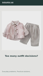 Boys' Pink Shirt & Trouser Outfit — everyday problem and solution