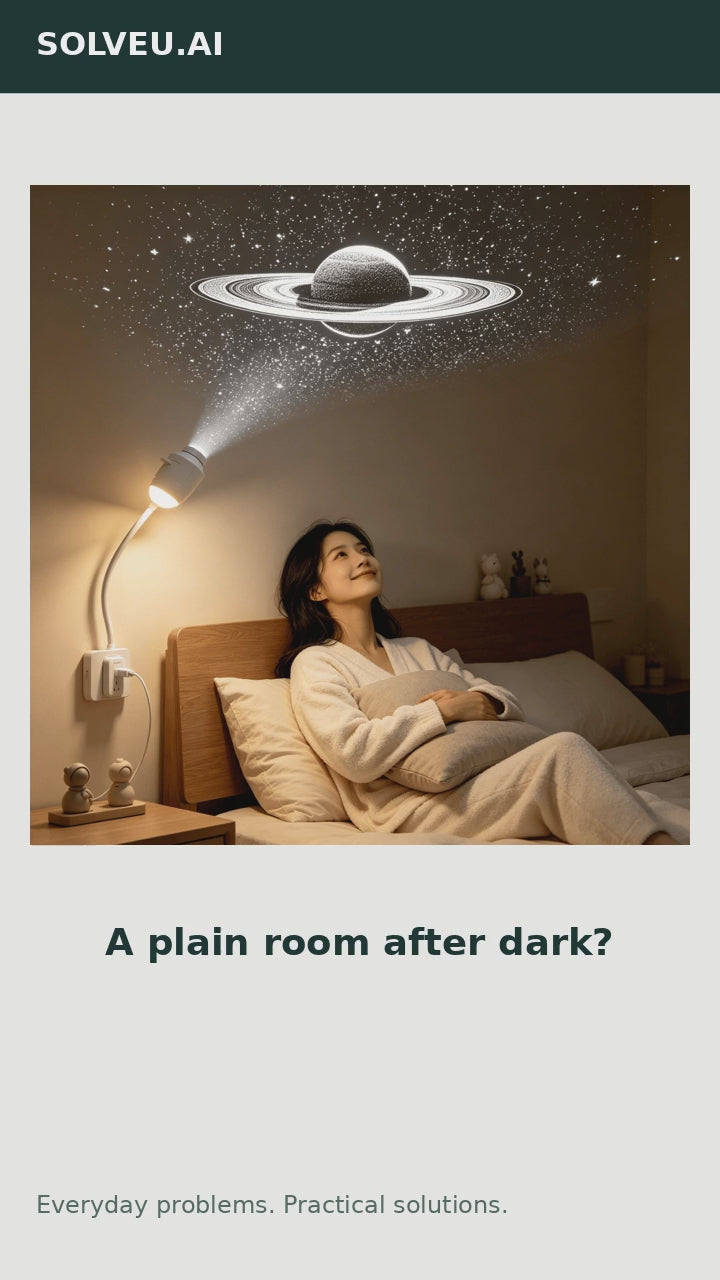 Galaxy Star Projector | USB-Powered Night Light — everyday problem and solution